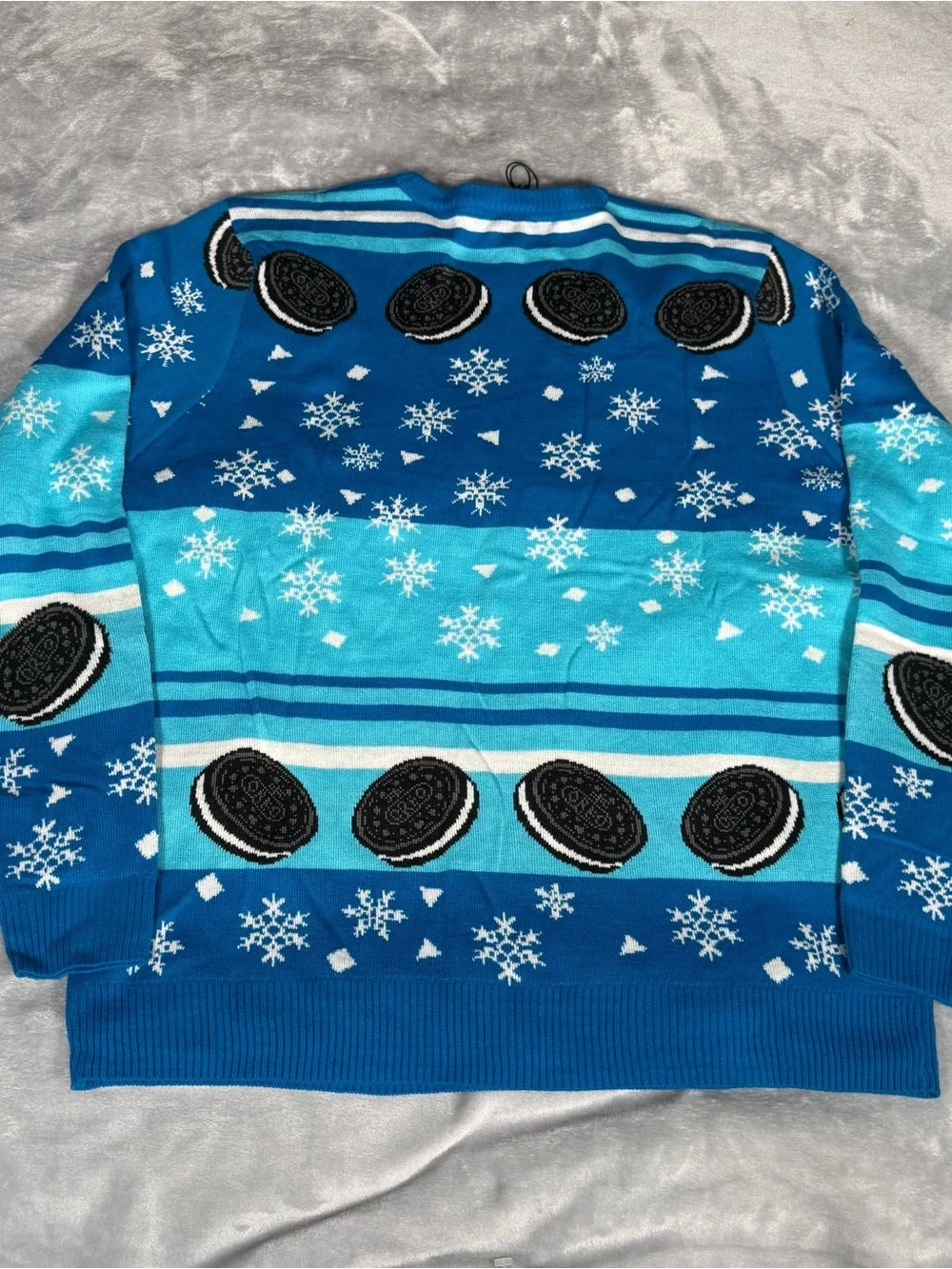 Shinesty Oreo Cookie Ugly Christmas Sweater Mens Large Cotton Knit NEW